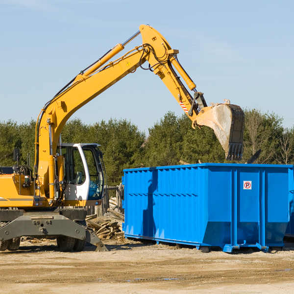 is there a minimum or maximum amount of waste i can put in a residential dumpster in West Earl Pennsylvania